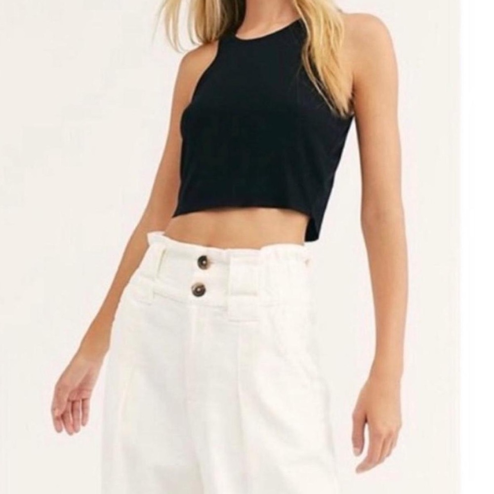 Free People One Way High Waisted Paper Bag Pants Size 0